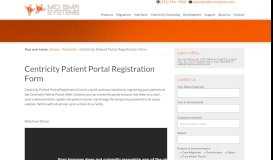 
							         Centricity Patient Portal Registration Form - MD EMR Systems								  
							    