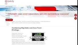 
							         Centrify and Hortonworks Secure Enterprise Hadoop | Centrify								  
							    
