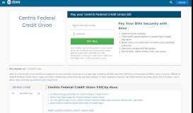 
							         Centris Federal Credit Union | Pay Your Bill Online | doxo.com								  
							    