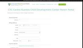 
							         Centro Nuestro Parent Portal — Chicago Youth Centers								  
							    