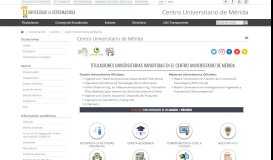 
							         Centro Universitario de Mérida — Portal de la UEX - Bienvenido a la ...								  
							    