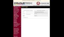 
							         CENTUM | Client Login - Colour Tech								  
							    