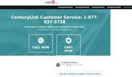 
							         CenturyLink Customer Service (1-855-348-1586) & Billing Number ...								  
							    
