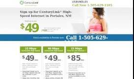 
							         CenturyLink Portales NM High Speed Internet Savings in Portales ...								  
							    