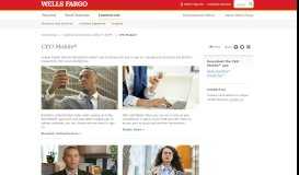 
							         CEO Mobile Service – Wells Fargo Commercial								  
							    