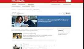 
							         CEO Portal Services – Wells Fargo Commercial								  
							    