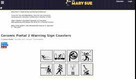 
							         Ceramic Portal 2 Warning Sign Coasters | The Mary Sue								  
							    