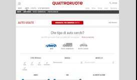 
							         Cerca auto usate in vendita - annunci - Quattroruote.it								  
							    