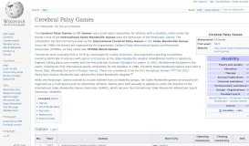 
							         Cerebral Palsy Games - Wikipedia								  
							    