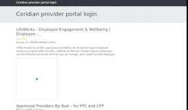 
							         Ceridian provider portal login								  
							    