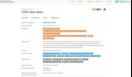 
							         CERN Open Data | re3data.org								  
							    