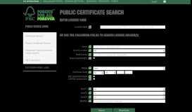
							         Certificate Search - FSC Public Search - Forest Stewardship Council								  
							    