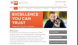 
							         Certification for professional dog trainers and behavior ...								  
							    