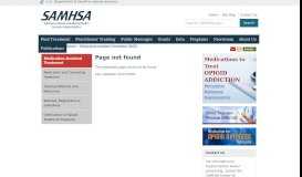 
							         Certification of OTPs | SAMHSA - Substance Abuse and ...								  
							    