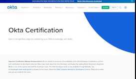 
							         Certification | Okta								  
							    
