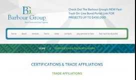 
							         Certifications and Trade Affiliations at The Barbour Group of Carroll ...								  
							    