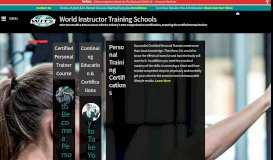 
							         Certified Personal Training USA: World Instructor Training Schools ...								  
							    