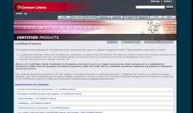 
							         Certified Products : New CC Portal								  
							    