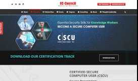 
							         Certified Secure Computer User (CSCU) | EC-Council								  
							    