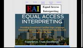 
							         Certified Sign Language interpreter - Equal Access Interpreting ...								  
							    