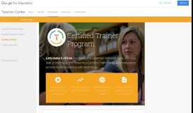 
							         Certified Trainer - Google for Education: Teacher Center								  
							    