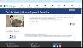 
							         Certify Weekly Unemployment Benefits - Illinois.gov								  
							    