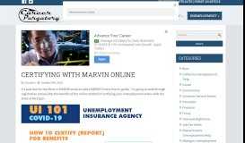
							         Certifying With MARVIN Online - Michigan Unemployment Help ...								  
							    