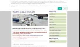 
							         CES Solutions Online Health care ... - Discover CE Solutions								  
							    