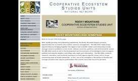 
							         CESU Network - Rocky Mountain Information Portal								  
							    