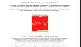 
							         CETA Artists Project								  
							    