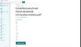 
							         Cetak Rencana Studi - Portal Akademik Universitas Andalas.pdf - Scribd								  
							    