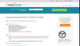 
							         CEUs for Florida CNAs | cnaZone.com								  
							    