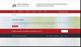 
							         CFA Staffing Employee Portal								  
							    