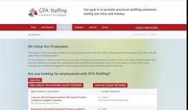 
							         CFA Staffing								  
							    