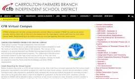 
							         CFB Virtual Campus | Carrollton-Farmers Branch ISD								  
							    
