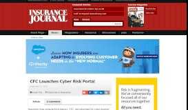 
							         CFC Launches Cyber Risk Portal - Insurance Journal								  
							    