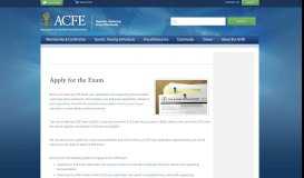 
							         CFE Exam Application Details - Association of Certified Fraud Examiners								  
							    