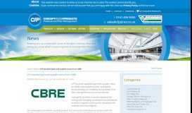 
							         CFP awarded approved supplier status from CBRE - Latest News ...								  
							    