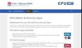 
							         CFU Admin & Activity Apps – CFU Member's Site								  
							    