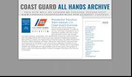 
							         CG portal « Coast Guard All Hands Archive								  
							    