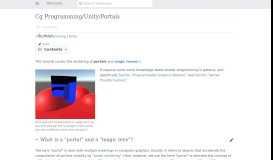 
							         Cg Programming/Unity/Portals - Wikibooks, open books for an open ...								  
							    