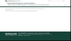 
							         CGA Department Organization - MSU Office of Sponsored Programs ...								  
							    