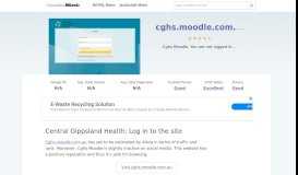 
							         Cghs.moodle.com.au website. Central Gippsland Health: Log ...								  
							    