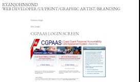 
							         CGPAAS Login Screen | ryanjohnsond								  
							    