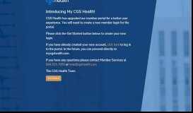 
							         CGS Health Web Portal|								  
							    