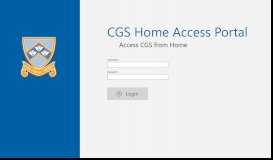 
							         CGS Home Access Portal - Colyton Grammar school								  
							    