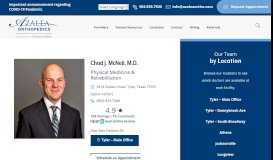 
							         Chad J. McNeil, M.D. | Azalea Orthopedics								  
							    