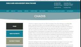 
							         CHADIS - Child and Adolescent Healthcare - Pediatrics for Family ...								  
							    