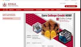 
							         Chaffey College Dual Enrollment Program / Welcome								  
							    