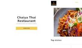 
							         Chaiya Thai Restaurant :: Best Thai in San Francisco								  
							    